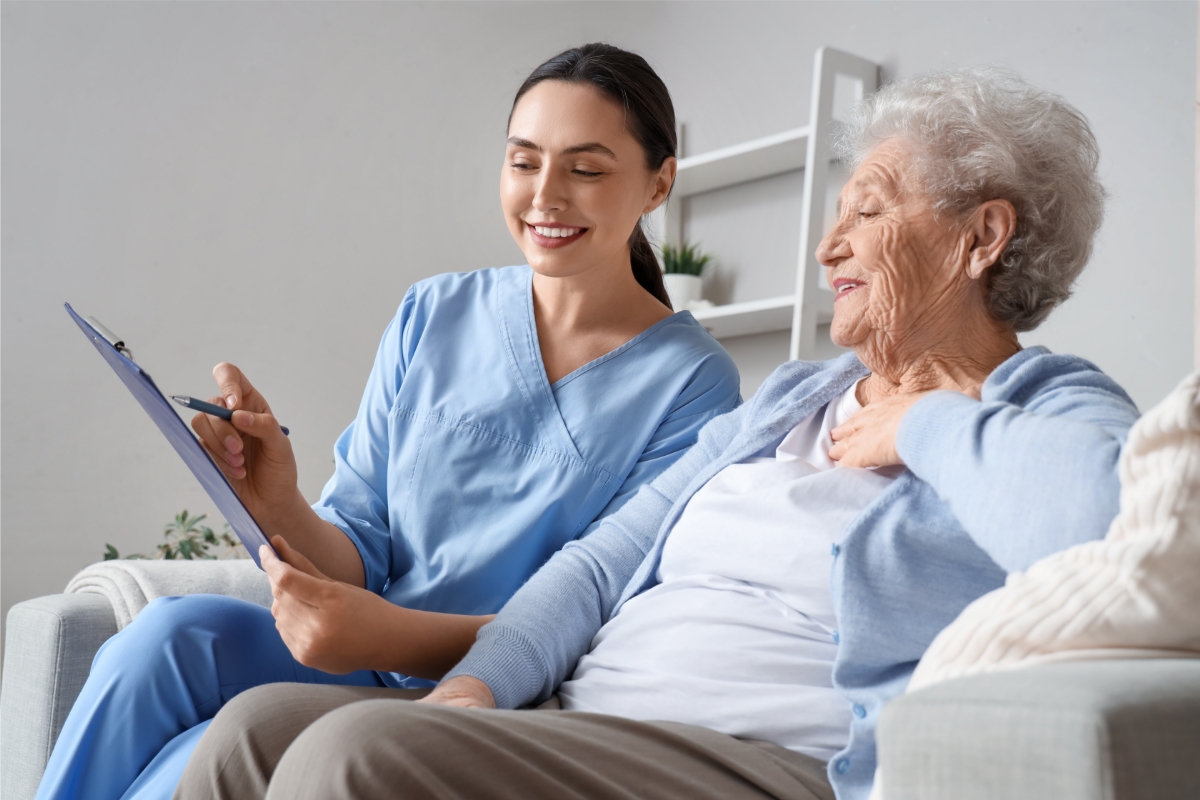 flexible support in a care home
